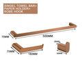 Brushed Rose Gold Wall Mount Shelf Toilet Bath Paper Holder Towel Bar Rack Rail Rod Robe Hook Hanger Bathroom Accessories